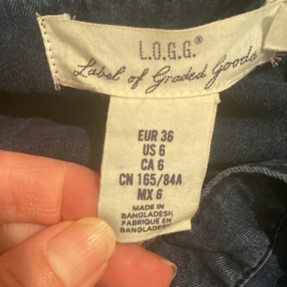 Label of Graded Goods L.O.G.G.Button Down denim like dress - Picture 6 of 6